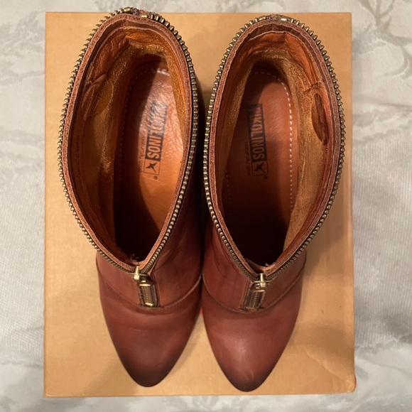 Pikolinos Brown leather booties - Picture 4 of 7